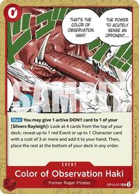 Color of Observation Haki - Legacy of the Master - OP12-017