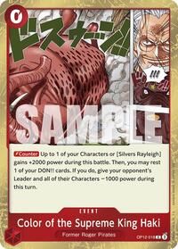 Color of the Supreme King Haki - Legacy of the Master - OP12-018
