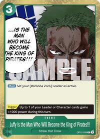 Luffy Is the Man Who Will Become the King of Pirates!!! - Legacy of the Master - OP12-039