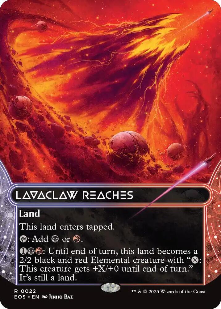 Lavaclaw Reaches (0022) (Borderless) [Edge of Eternities: Stellar Sights]