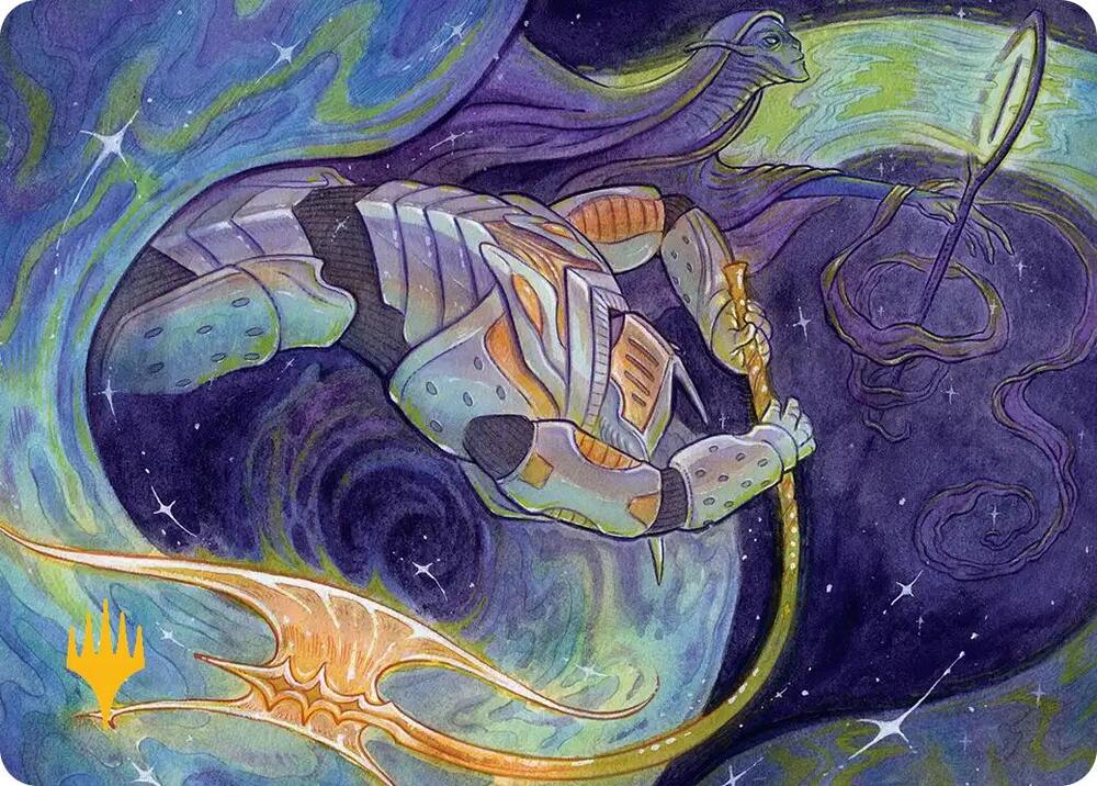 Seam Rip Art Card (Gold-Stamped Planeswalker Symbol) [Edge of Eternities Art Series]