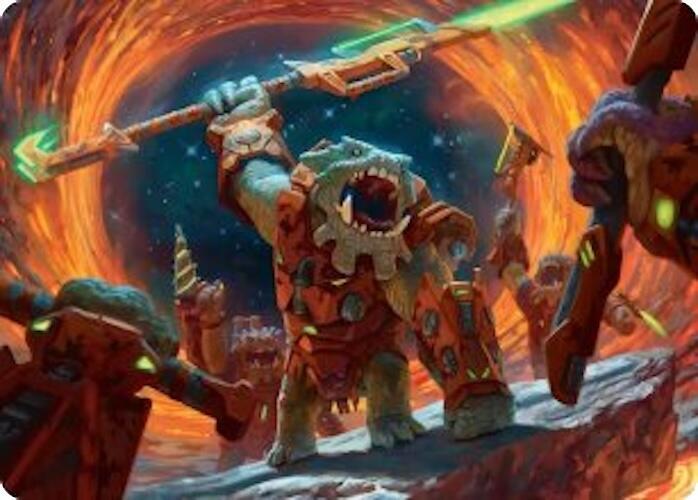 Frontline War-Rager Art Card [Edge of Eternities Art Series]