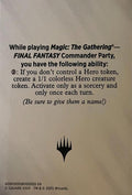 Blank Hero Token [FINAL FANTASY Tokens]