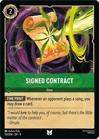 Signed Contract - Fabled - 101/204
