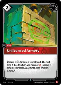 Unlicensed Armory - Origins - 023/298