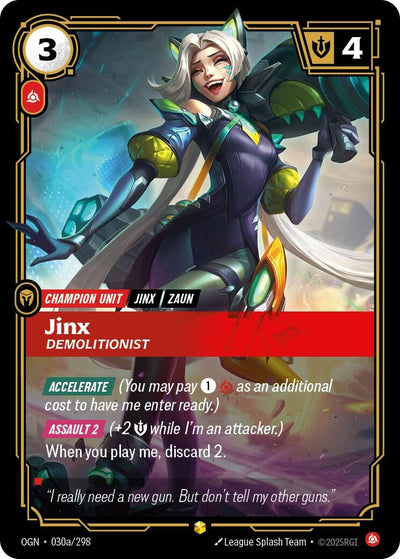 Jinx - Demolitionist (Alternate Art) (030a/298) (OGN)