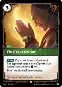 Find Your Center - Origins - 047/298