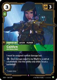 Caitlyn, Patrolling - Origins - 068/298