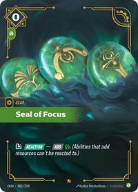 Seal of Focus - Origins - 081/298