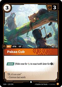 Pakaa Cub - Origins - 135/298