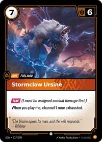 Stormclaw Ursine - Origins - 137/298