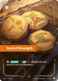 Seal of Strength - Origins - 163/298