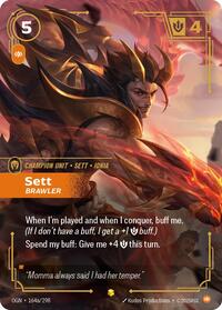 Sett, Brawler (Alternate Art) - Origins - 164a/298