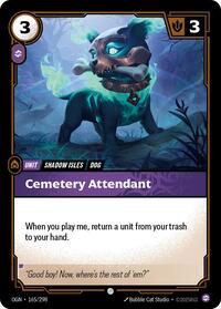Cemetery Attendant - Origins - 165/298