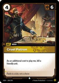 Cruel Patron - Origins - 208/298