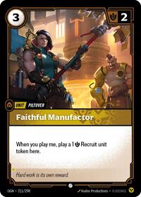 Faithful Manufactor - Origins - 211/298