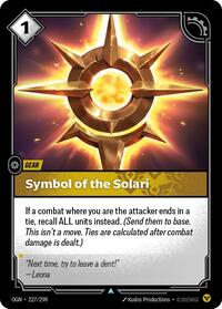 Symbol of the Solari - Origins - 227/298