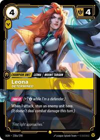 Leona, Determined (Alternate Art) - Origins - 238a/298