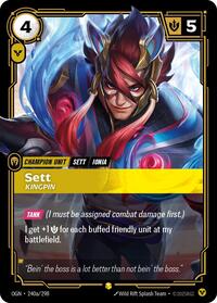 Sett, Kingpin (Alternate Art) - Origins - 240a/298