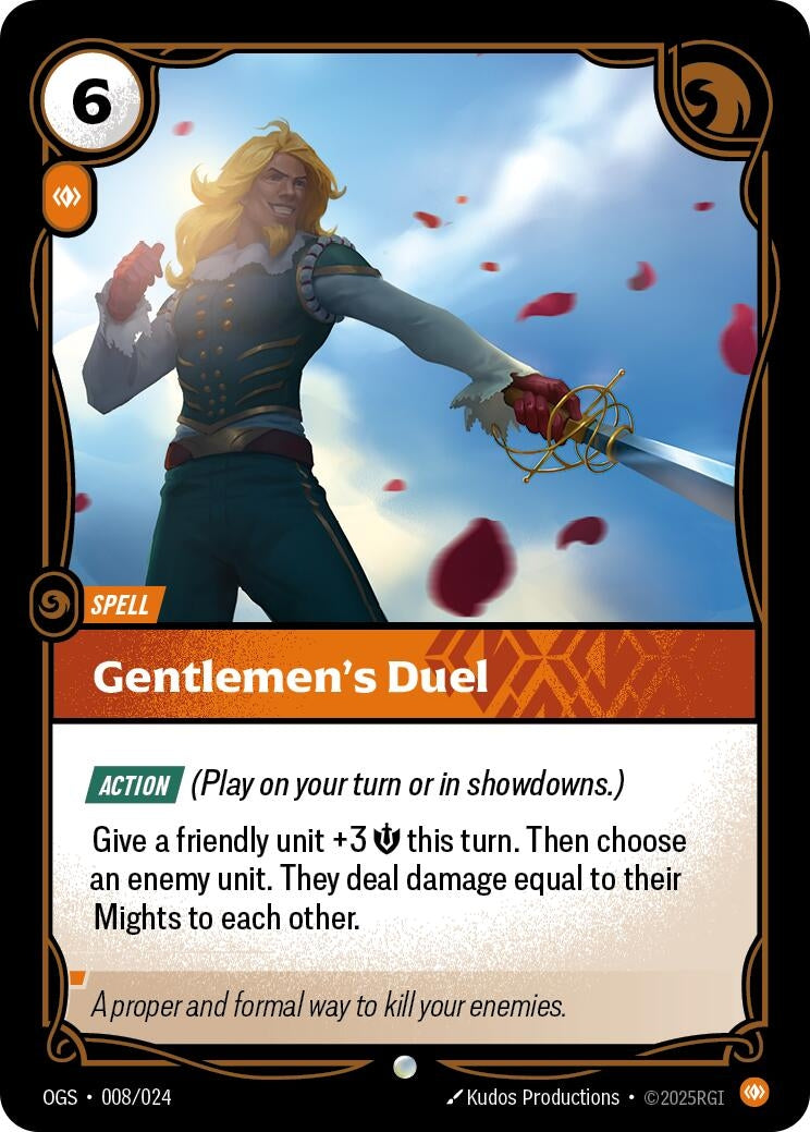 Image for Gentlemen's Duel (008/024) (OGS) - Riftbound: League of Legends Trading Card Game