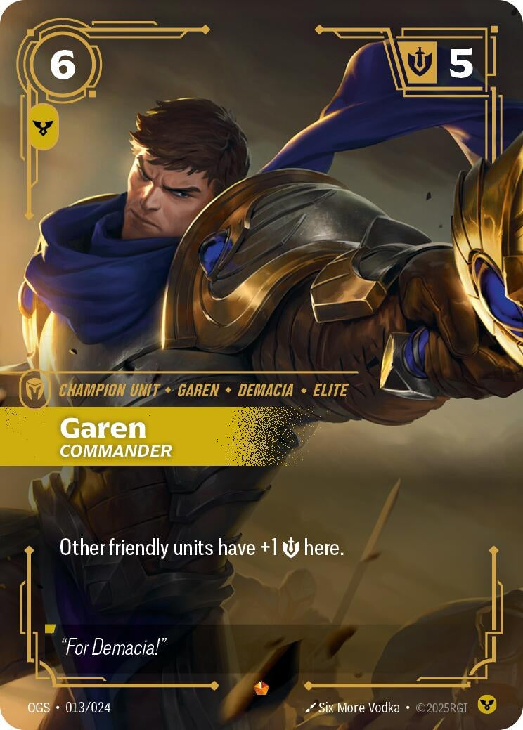 Image for Garen - Commander (013/024) (OGS) - Riftbound: League of Legends Trading Card Game