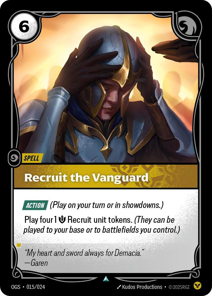 Image for Recruit the Vanguard (015/024) (OGS) - Riftbound: League of Legends Trading Card Game