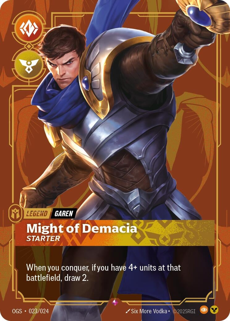 Image for Garen - Might of Demacia (Starter) (023/024) (OGS) - Riftbound: League of Legends Trading Card Game