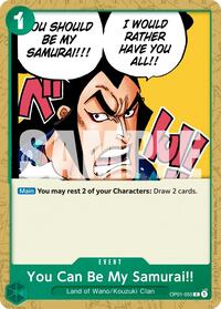 You Can Be My Samurai!! (Reprint) - Premium Booster -The Best- Vol. 2 - OP01-055