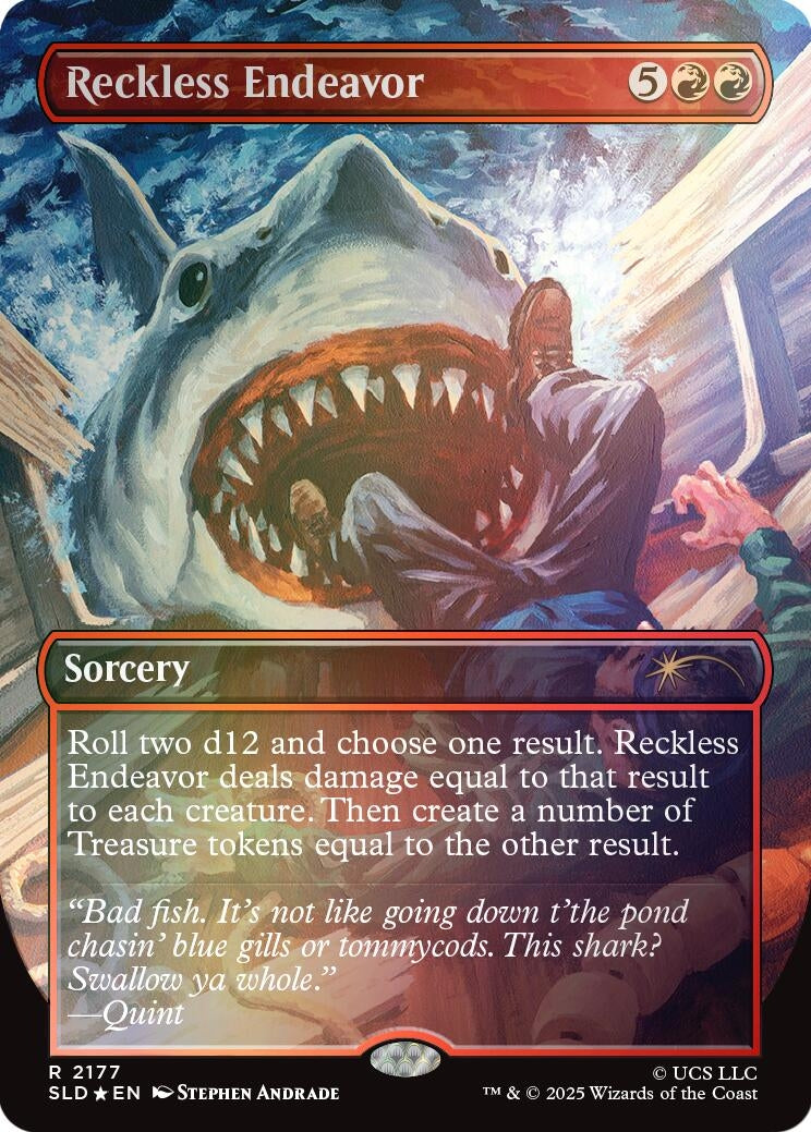 Image for Reckless Endeavor (Rainbow Foil) (2177) (SLD) - Magic: The Gathering