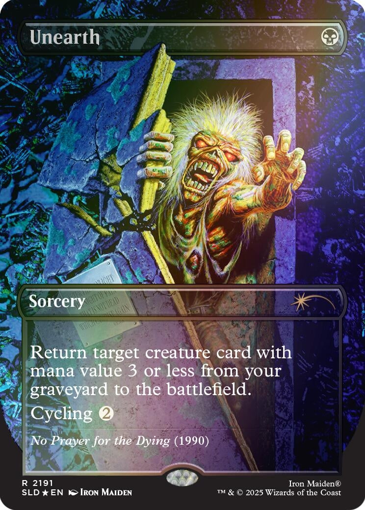 Image for Unearth (Rainbow Foil) (2191) (SLD) - Magic: The Gathering