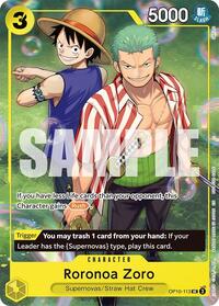 Roronoa Zoro (Learn Together Deck Set - Set Sail Event) - One Piece Promotion Cards - OP10-113