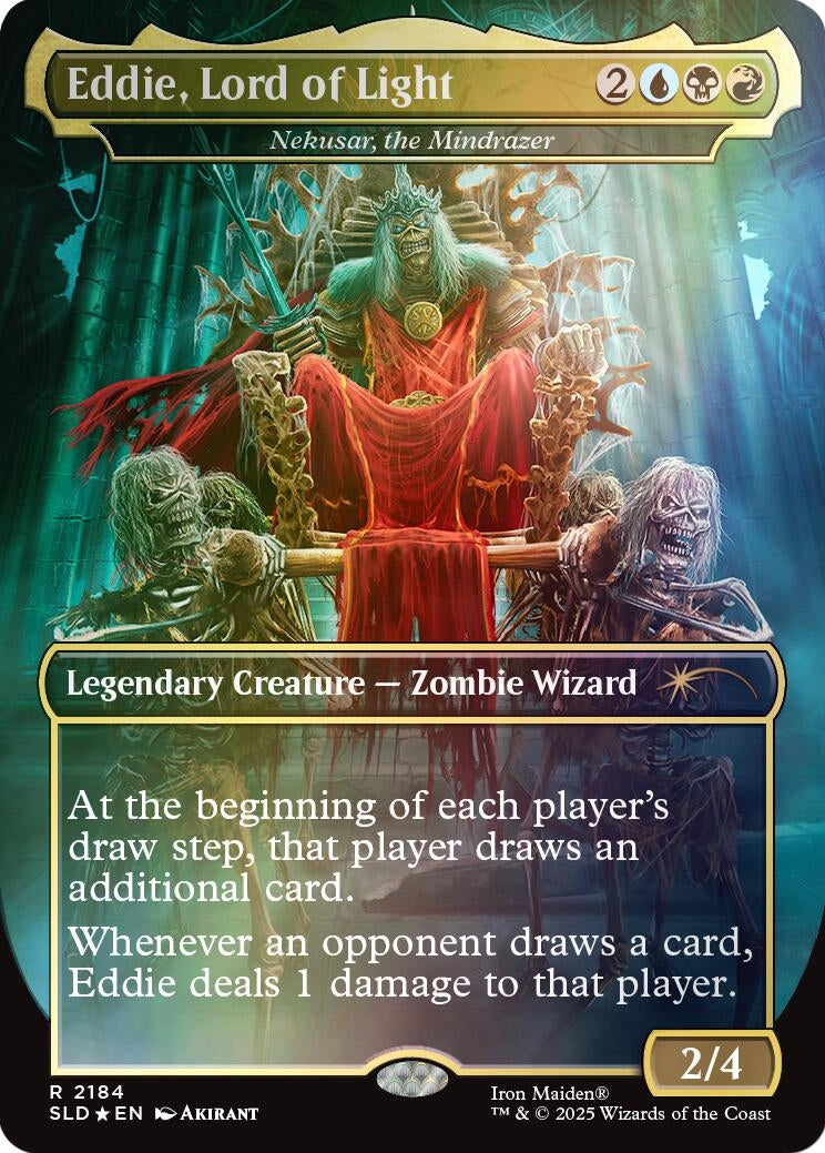 Image for Eddie, Lord of Light - Nekusar, the Mindrazer (Rainbow Foil) (2184) (SLD) - Magic: The Gathering