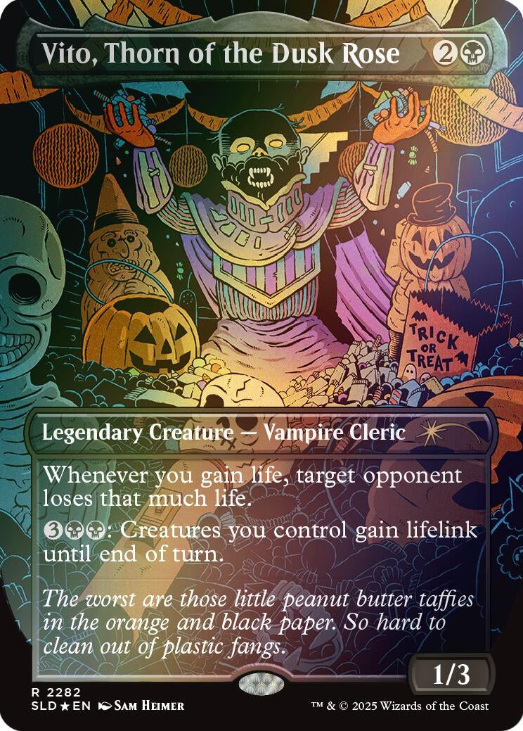 Image for Vito, Thorn of the Dusk Rose (Rainbow Foil) (2282) (SLD) - Magic: The Gathering