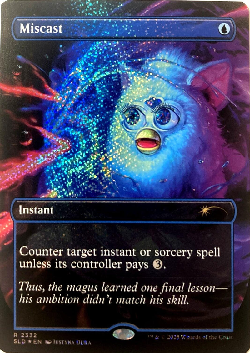 Image for Miscast (Confetti Foil) (2332) (SLD) - Magic: The Gathering