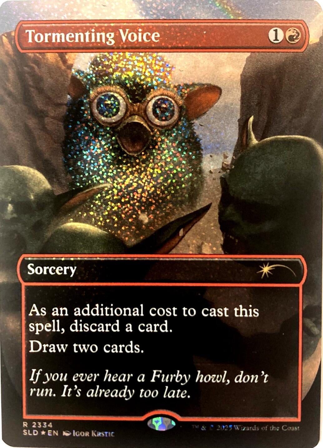 Image for Tormenting Voice (Confetti Foil) (2334) (SLD) - Magic: The Gathering