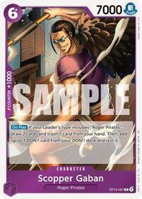 Scopper Gaban - Carrying On His Will - OP13-067