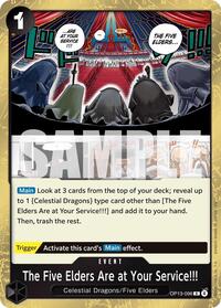 The Five Elders Are at Your Service!!! - Carrying On His Will - OP13-096