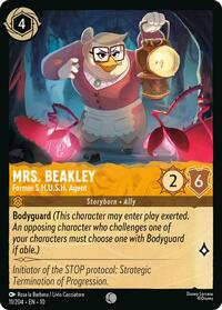 Mrs. Beakley - Former S.H.U.S.H. Agent - Whispers in the Well - 11/204