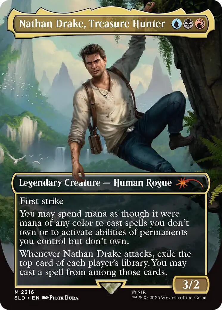Image for Nathan Drake, Treasure Hunter (2216) (SLD) - Magic: The Gathering