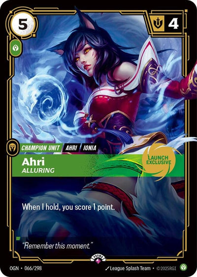 Ahri - Alluring (Launch Exclusive) (066/298) (PR)