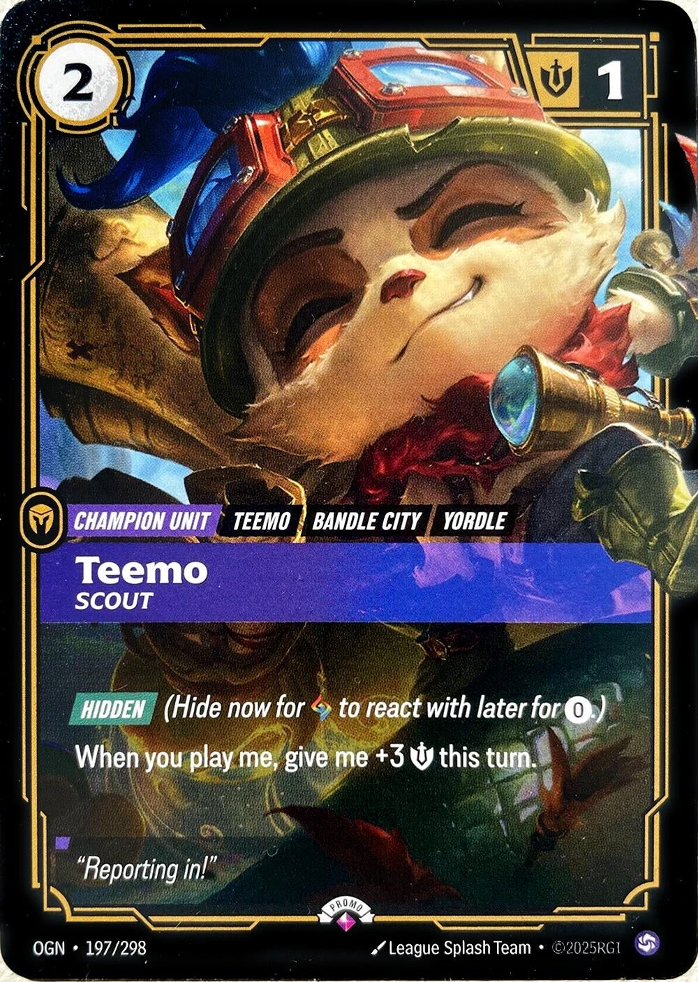 Image for Teemo - Scout (197/298) (PR) - Riftbound: League of Legends Trading Card Game