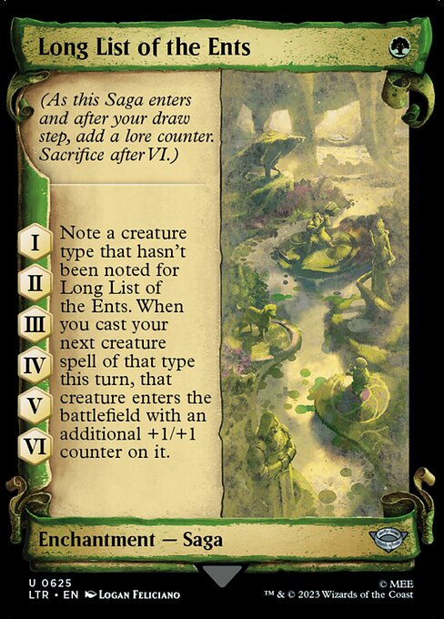 Long List of the Ents - The Lord of the Rings: Tales of Middle-earth - 625