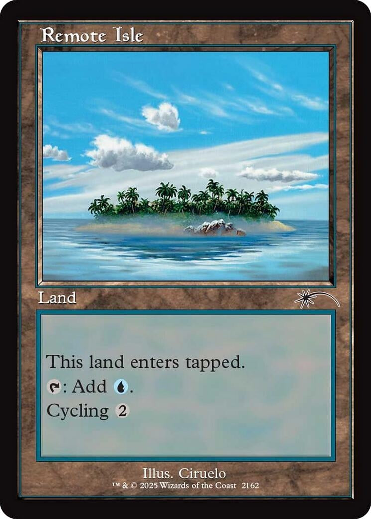 Image for Remote Isle (Retro Frame) (2162) (SLD) - Magic: The Gathering