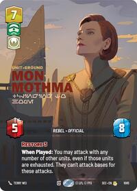 Mon Mothma - Clinging to Hope (Prestige Foil) - Secrets of Power - 1085