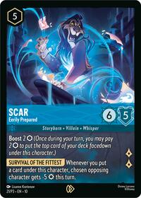 Scar - Eerily Prepared - Disney Lorcana Promo Cards - 21