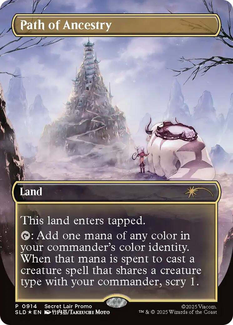 Image for Path of Ancestry (0914) (Rainbow Foil) (914) (SLD) - Magic: The Gathering