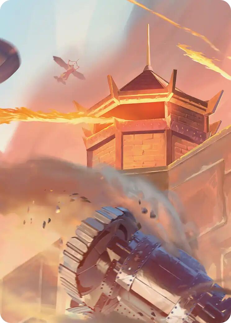 Fire Nation Turret Art Card [Avatar: The Last Airbender Art Series]