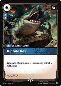 Riptide Rex - Riftbound Organized Play Promotional Cards - 092/298