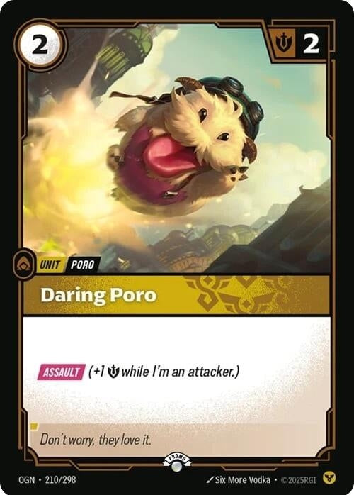 Image for Daring Poro (210/298) (OPP) - Riftbound: League of Legends Trading Card Game