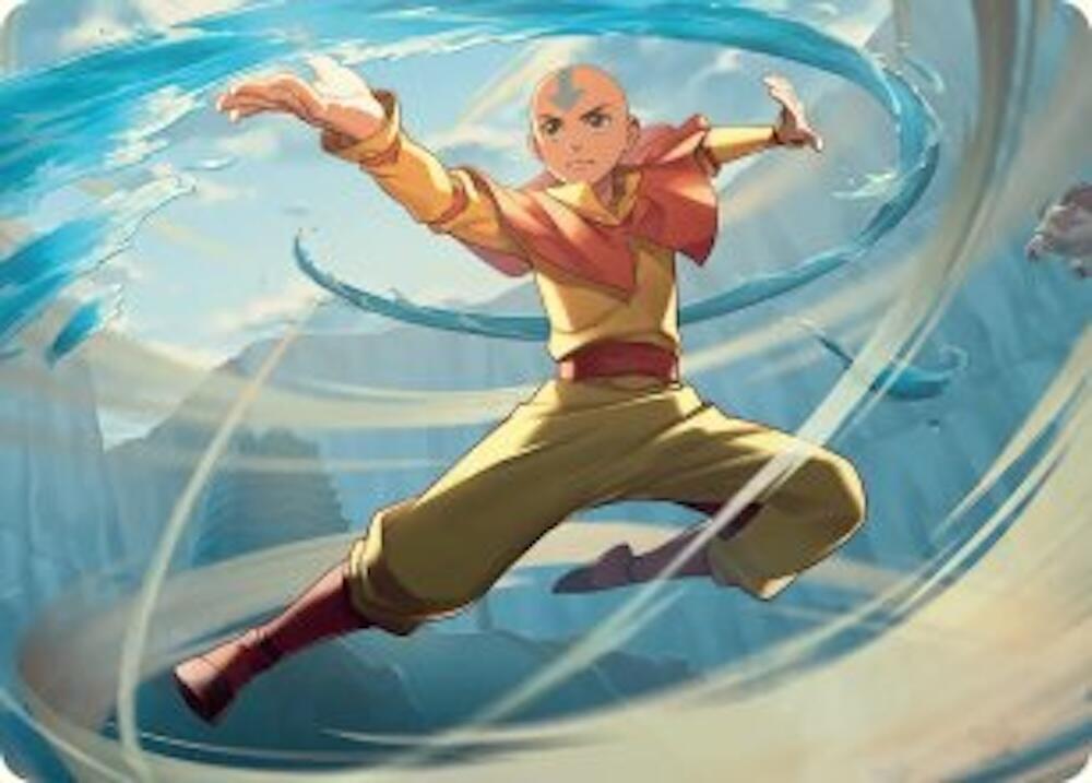 Aang, Swift Savior Art Card [Avatar: The Last Airbender Art Series]